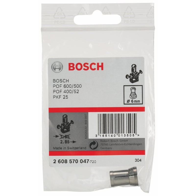 BOSCH Professional Gof 130 Collet 6 mm With Width Across Flat 19, Pack Of 1 - Image 2