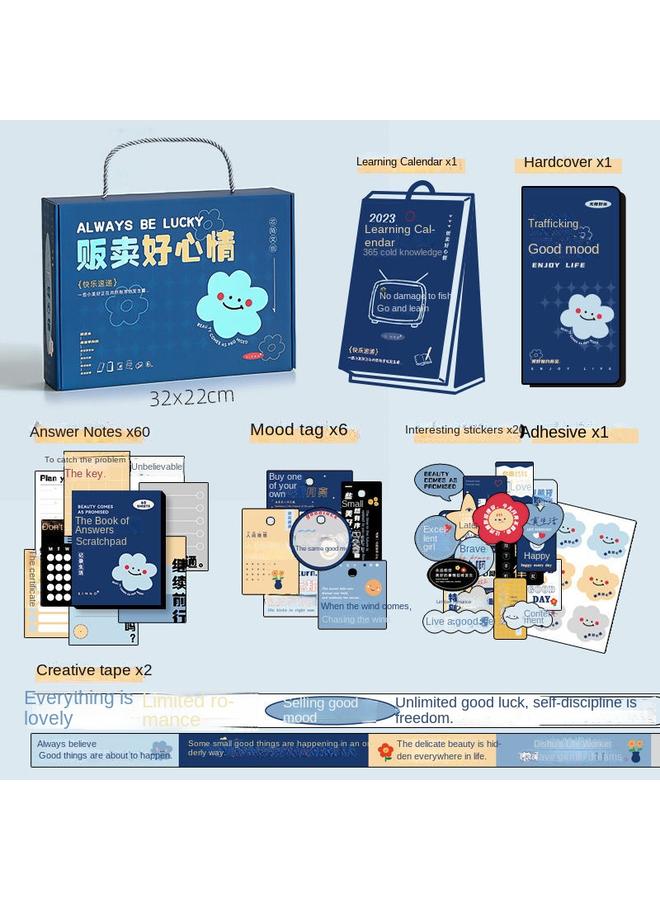 Bluejw 2023 Calendar Hand Account Suit Tape Gift Life Interesting Guide Creative Gift Box Ins Wind Desk Calendar Weidong - Image 1