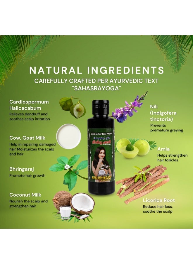 KAS Kalan Aryavaidya Sala Neelibringathy Hair Oil 100Ml - Image 3