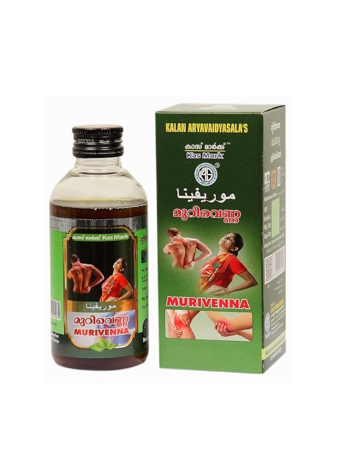 Kalan Kas Mark Kalan Aryavaidya Sala Murivenna (Herbal Pain Relief Oil) 200Ml - Image 1