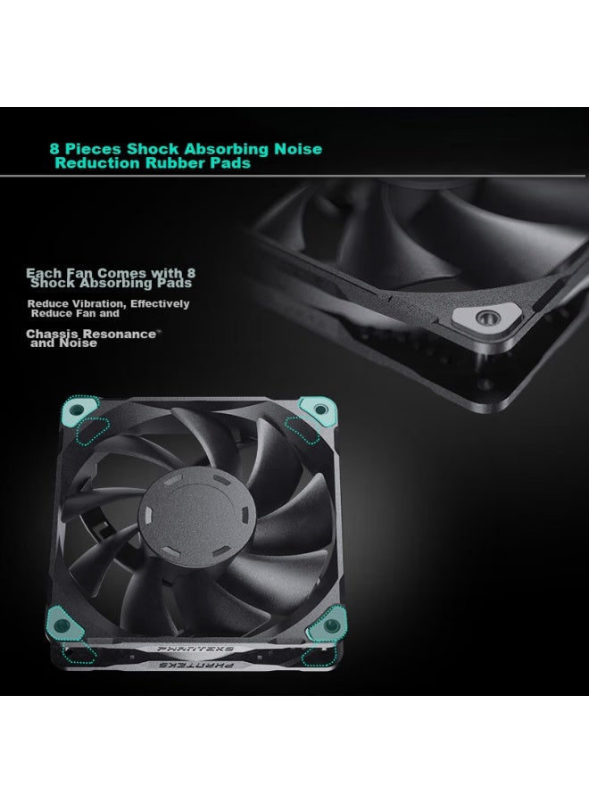 Phanteks M25 Black 14cm Desktop Case Cooling Fan, X3 Pack - Image 3