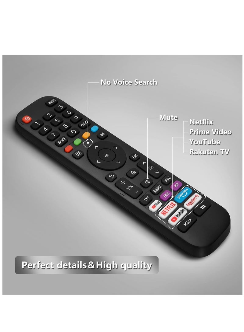 ELTRAZONE Universal Replacement for VIDAA-TV-Remote, New Upgraded Infrared Remote Control EN2G30H/EN2A30,with Netflix, Prime Video, YouTube, Rakuten TV Buttons - Image 3