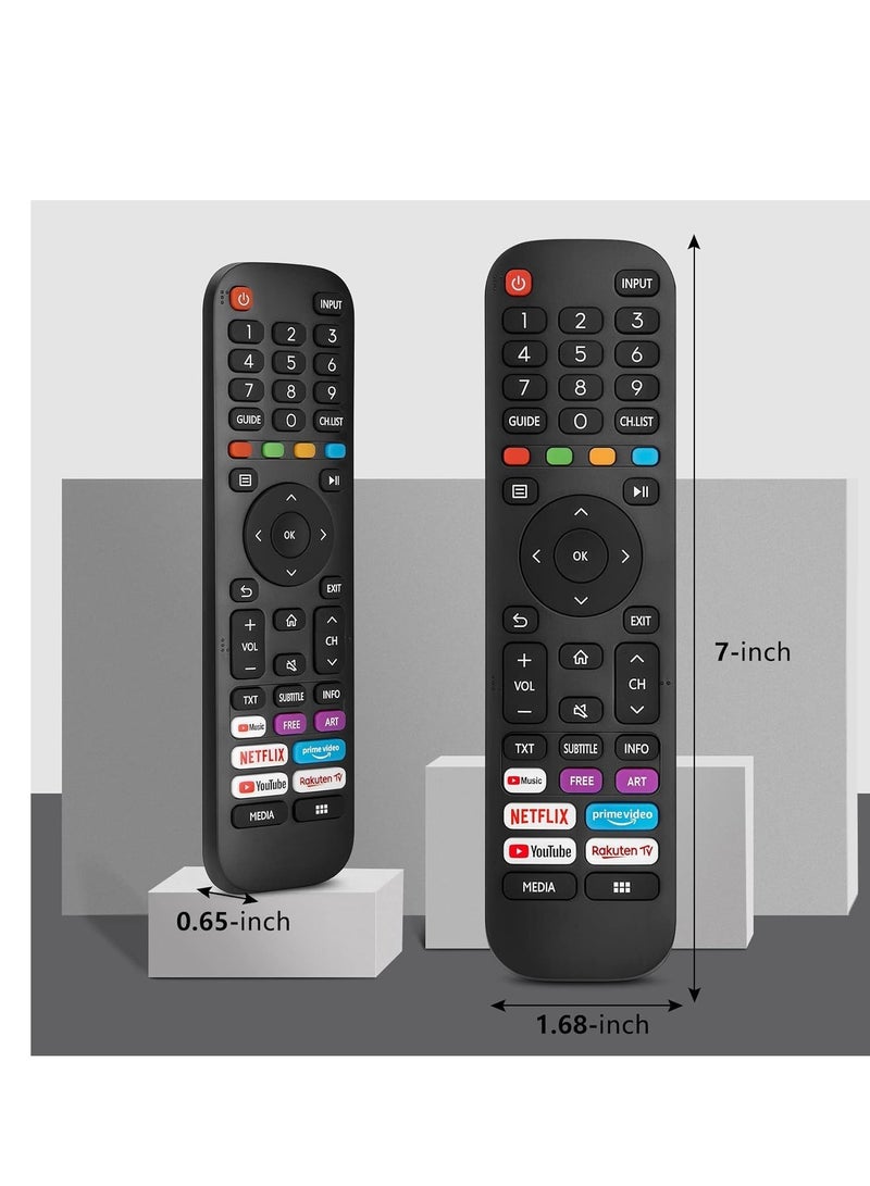 ELTRAZONE Universal Replacement for VIDAA-TV-Remote, New Upgraded Infrared Remote Control EN2G30H/EN2A30,with Netflix, Prime Video, YouTube, Rakuten TV Buttons - Image 2