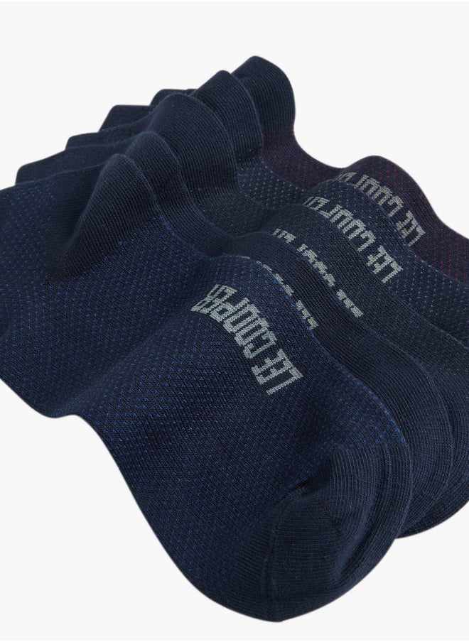 Lee Cooper Logo Detail Ankle Length Socks - Set of 5  - Image 4