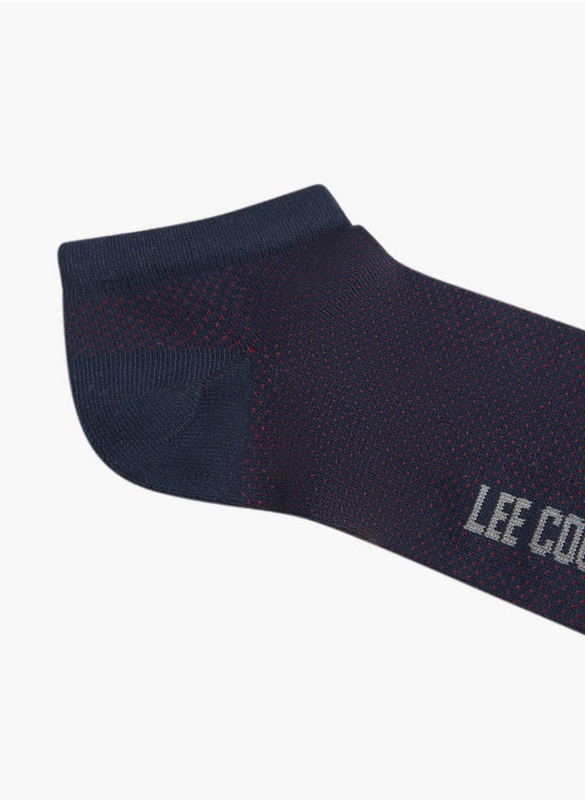 Lee Cooper Logo Detail Ankle Length Socks - Set of 5  - Image 5