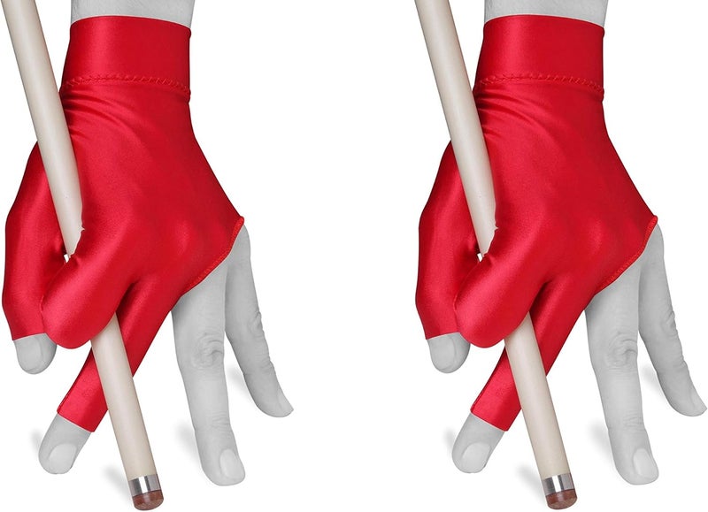 Quality gloves Billiard Quality Pool Cue Billiard Glove - Fits Either Hand - One Size fits All - Choose Your Color - Image 1