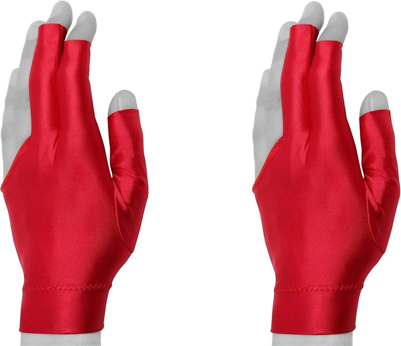 Quality gloves Billiard Quality Pool Cue Billiard Glove - Fits Either Hand - One Size fits All - Choose Your Color - Image 2