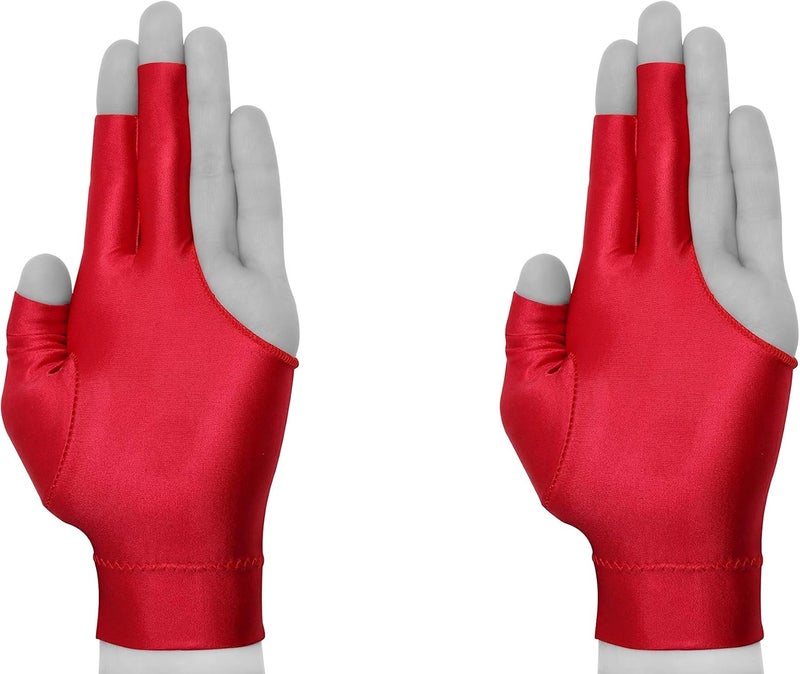 Quality gloves Billiard Quality Pool Cue Billiard Glove - Fits Either Hand - One Size fits All - Choose Your Color - Image 3