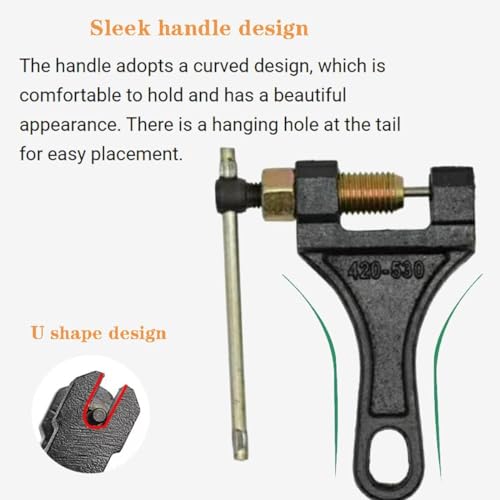 GIZMO Motorcycle Chain Breaker Chain Removal Breaker Drive Splitter Cutter Link Repair Tool Universal for Motorcycle Bike ATV Chains (420 to 530) - Image 5