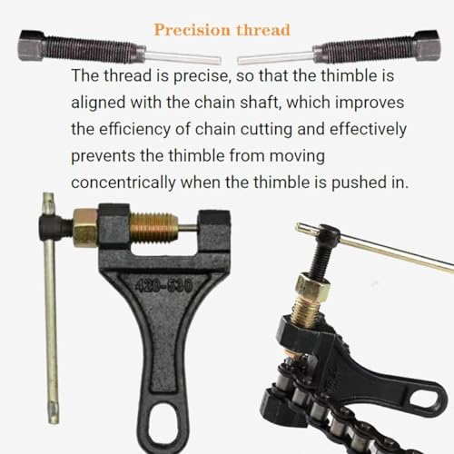 GIZMO Motorcycle Chain Breaker Chain Removal Breaker Drive Splitter Cutter Link Repair Tool Universal for Motorcycle Bike ATV Chains (420 to 530) - Image 4