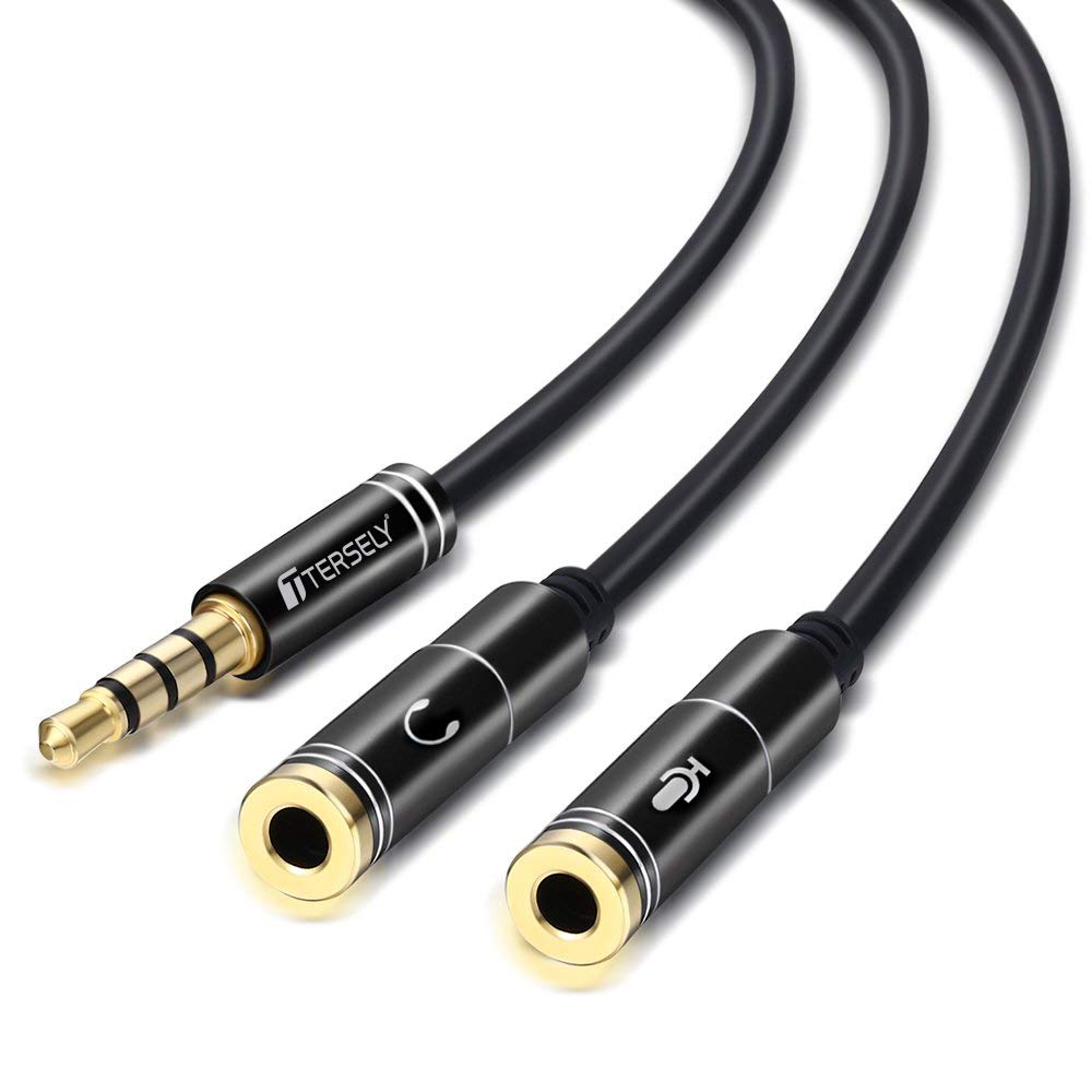 Generic 3.5mm Audio and Mic Y Splitter Adapter - Gold-Plated for Xbox ...