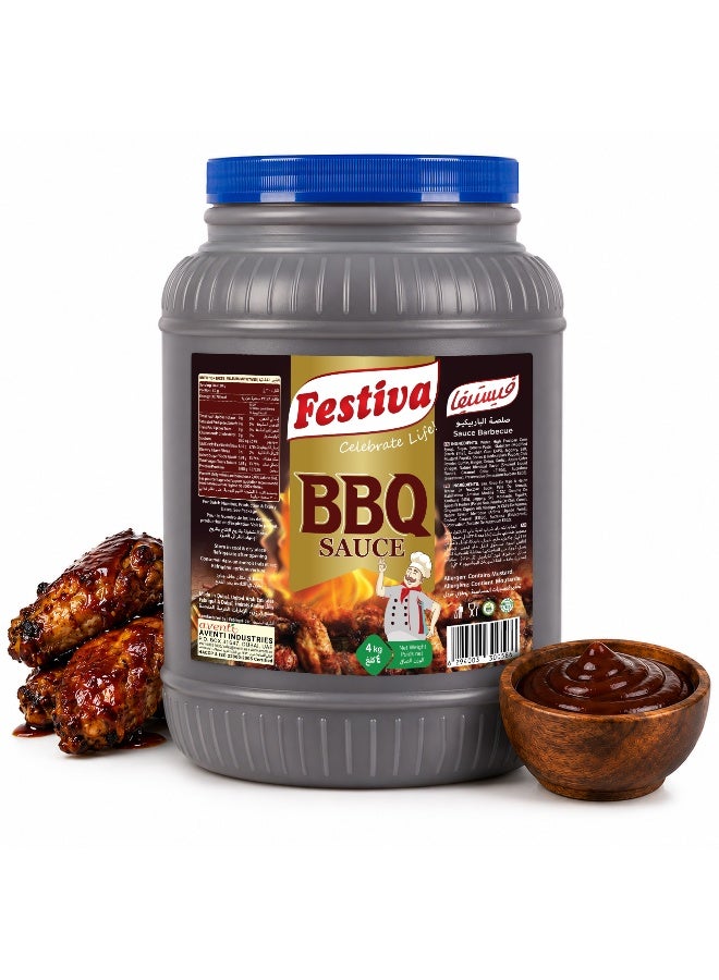 Festiva Barbecue Sauce 3.78L - Smoky BBQ Sauce for Burgers, Sandwiches, Grilled Foods and Snacks - Dip and Cooking Sauce - Image 1