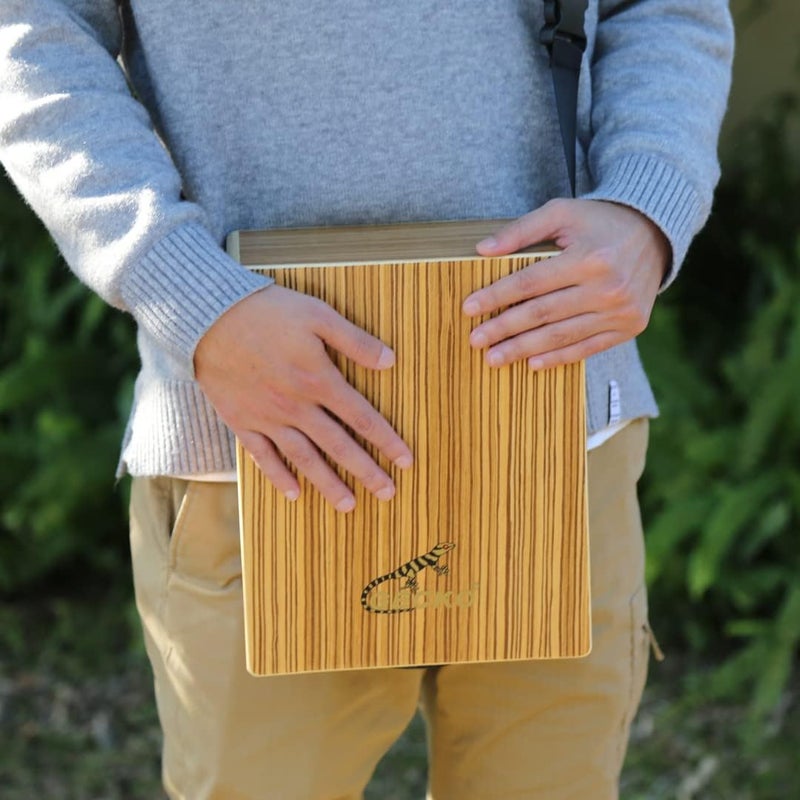 PARDUS GECKO Travel Cajon Drum - Wooden Percussion Box Musical Instrument with Carrying Bag - Image 4