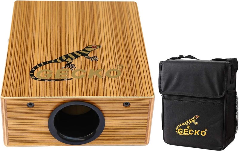 PARDUS GECKO Travel Cajon Drum - Wooden Percussion Box Musical Instrument with Carrying Bag - Image 2