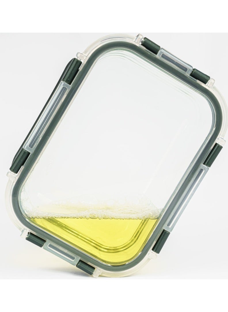 طقم حاويات طعام زجاجية – محكمة الإغلاق، مقاومة للتسرب، أغطية قفل محسّنة، آمنة للاستخدام في الميكروويف، خالية من BPA، مثالية لتخزين المطبخ، الميكروويف، الفريزر وغسالة الصحون – 650 مل، 22 أونصة، عبوة من 10 - Image 4