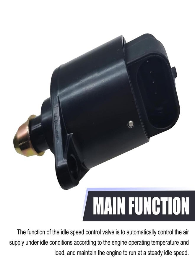 MLY 1 PC Car Idle Air Control Valve, Throttle Stepper Motor for Stable Engine Operation,Replacement OEM #90380/10526/90325864, Compatible with King Kong Auto Idle Control Valve(Black) - Image 3