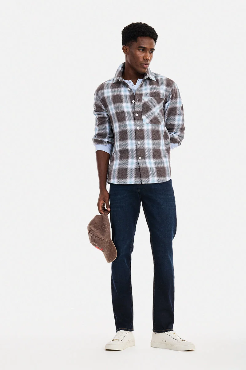 SNITCH Indigo Solid Slim Fit Casual Jeans