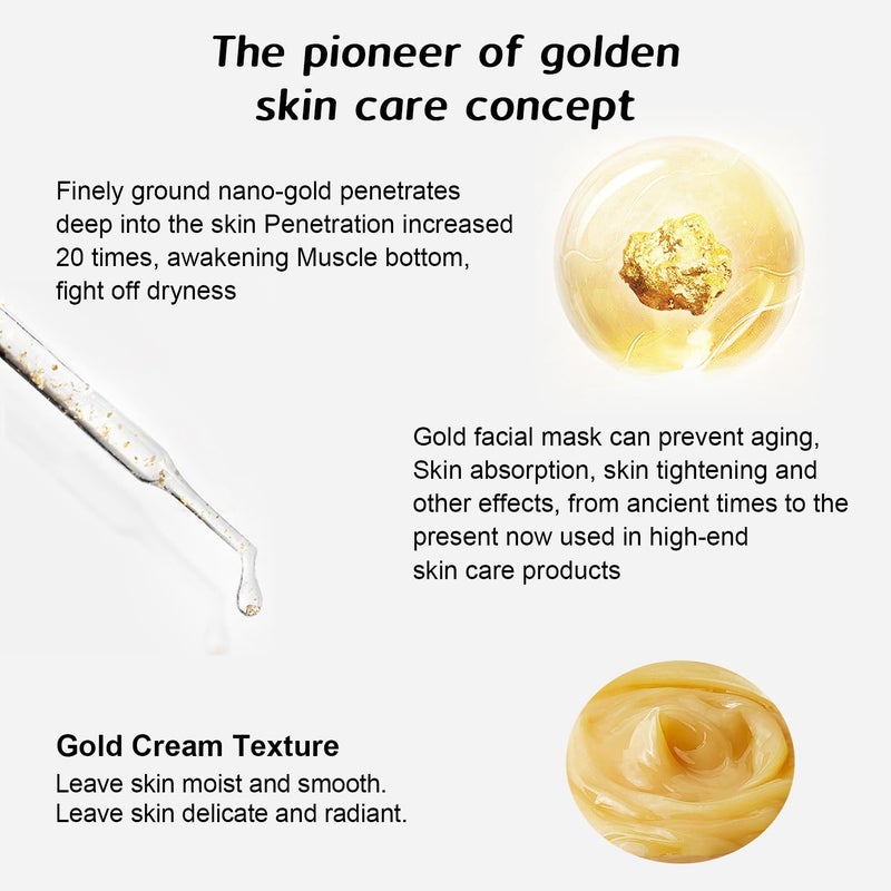 Rednow Gold Foil Peel-Off Mask,Gold Peel Off Face Mask Anti-Wrinkle,98.4% Golden Peel Off Mask,Anti-Aging Gold Face Mask for Moisturizing,Removes Blackheads,Reduces Fine Lines,Cleans Pores(2PCS) - Image 5