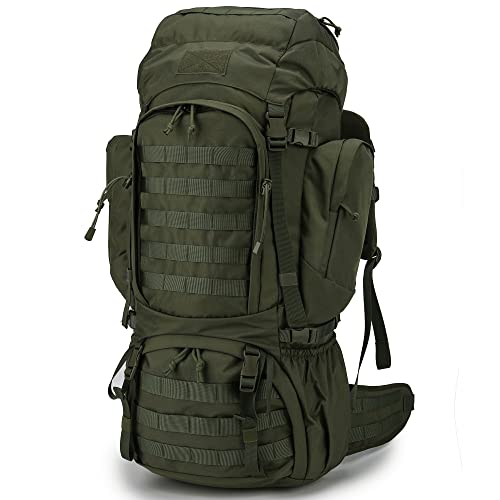 Mardingtop 60L Military Internal Frame Backpack for Hiking,Camping,Hunting,Rucksack Backpack with Rain Cover - Image 1