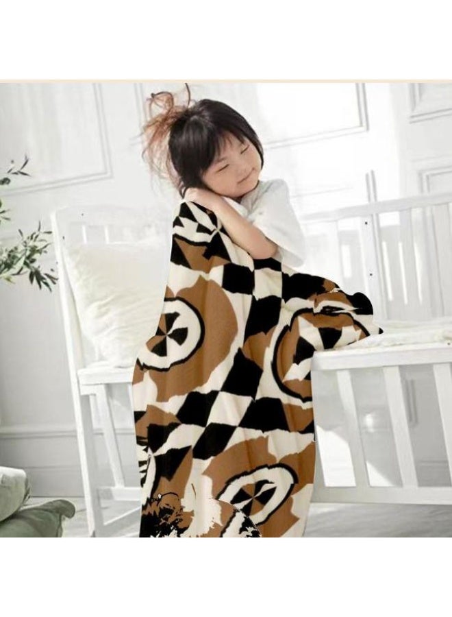 general Traditional flannel thin blanket (warm and comfortable, suitable for sleep, gaming, dust removal and sandproof) 150cm*200cm - 13 - Image 1