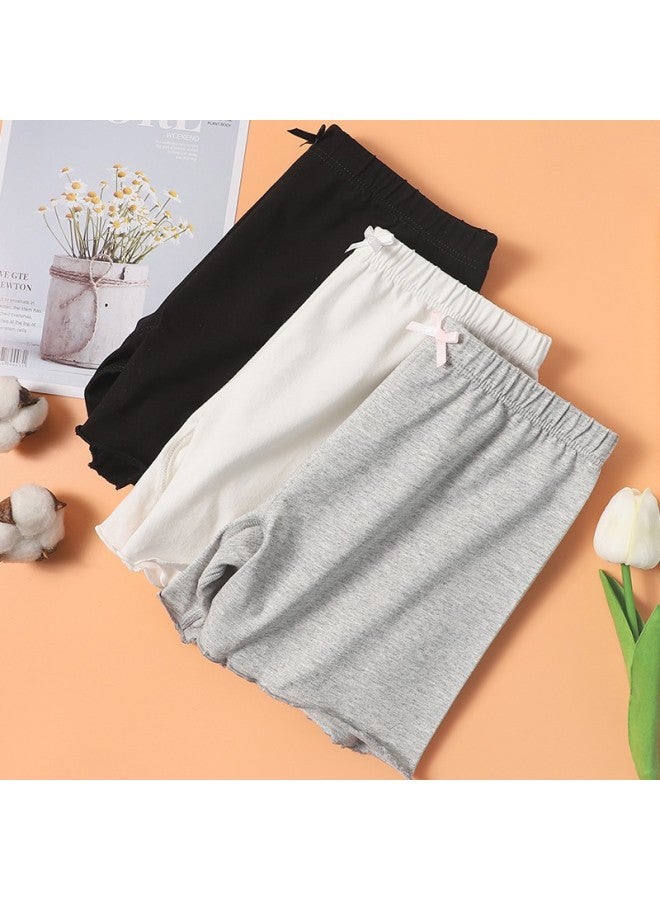LANG SHA Langsha Children's Safety Shorts Girls Summer Cotton Thin Breathable Underwear Big Kids Baby Boxer Shorts 3-pack 140 - Image 1