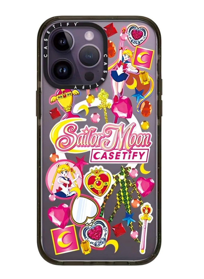 Casetify For iPhone 14 Case Sailor Moon Stickermania Case Magnetic Magsafe MagFit Anti-Yellowing Technology iPhone 13 Cover - Image 1