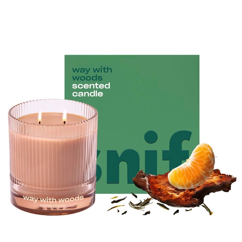 Snif Way with Woods Scented Candle, 8.5oz - Image 1