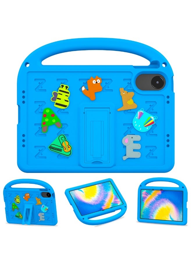 快翻 · 通用领域 قضية الأطفال لشياومي ريدمي باد 2 11 بوصة صدرت عام 2025 ، رغوة إيفا خفيفة الوزن مقاومة للصدمات غطاء لوحي مزدوج مع مقبض وقف قضية للأطفال Firendly (أزرق) - Image 1