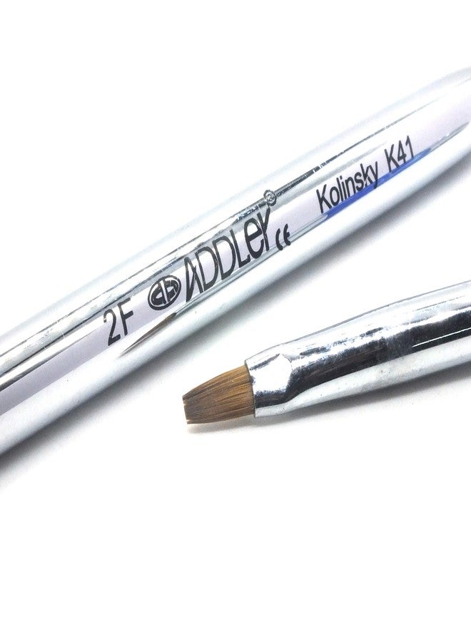 ADDLER Brushes Professional Artist Natural Hair Fine Make Up, Eyeliner Eye Shadow Foundation, Film Face Models Work, Liquid Cream, Power Formula Qty-2. Assorted Colour Size-2F, 4F "STRENGTH" - Image 4