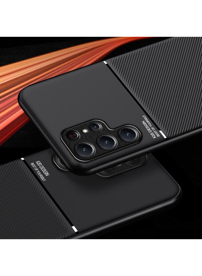 اس-توب جراب لهاتف Samsung Galaxy S24+ 5G كلاسيكي مائل بحبيبات مغناطيسية مقاومة للصدمات من البولي كربونات + جراب هاتف TPU - Image 2