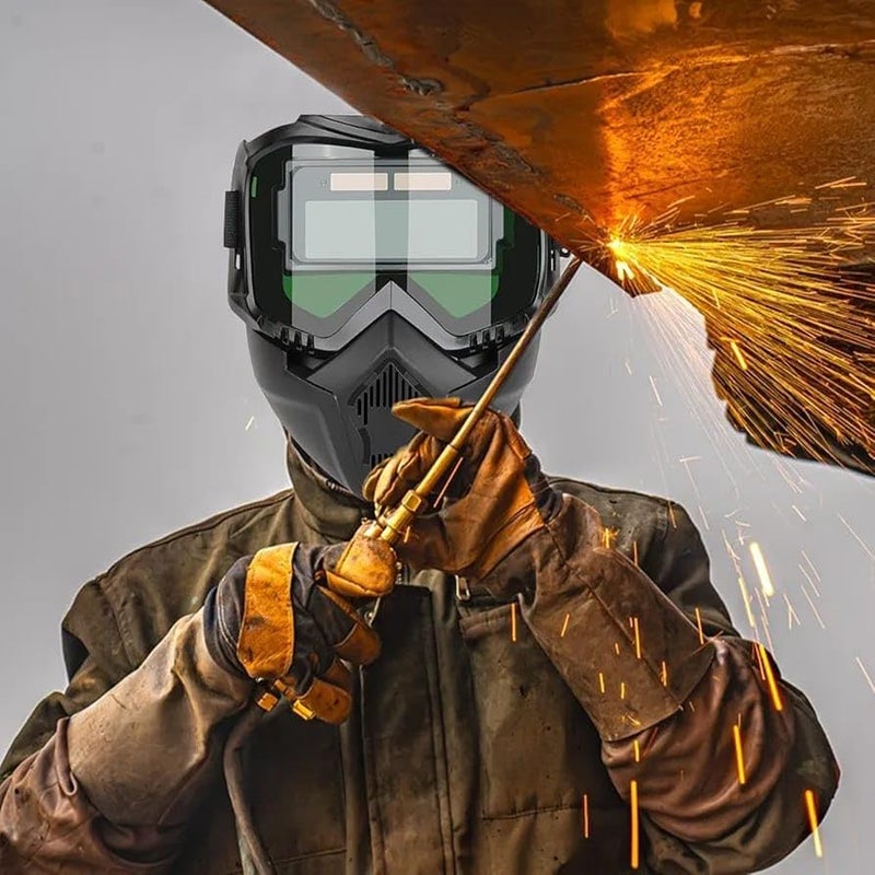 Hetkrishi Auto Darkening Welding Helmet - Powers Welding Masks with 1/1/1/2 Optical Grade Filter - Regular & True Color Instant Eye Protection - Smart Filter Technology Masks for Welding & Spraying - Image 3