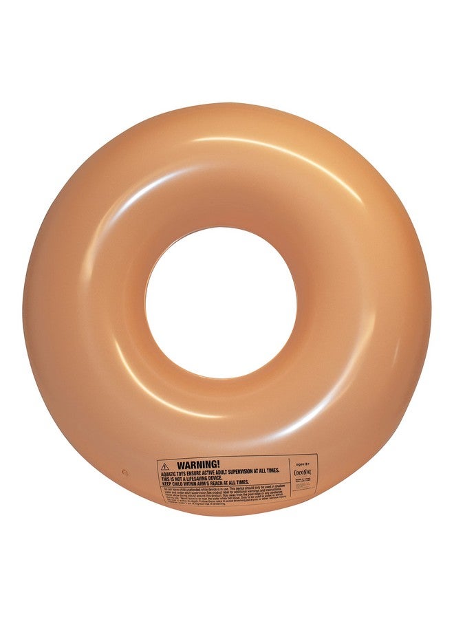 Coconut Float Coconut Outdoor Sprinkled & Glazed Pink Donut Pool Float - Inflatable Pool Ring - Durable Long Lasting Lounge Tube And Water Toy - Fun Decoration For Parties, Events - Ages 8+ Years - Image 2