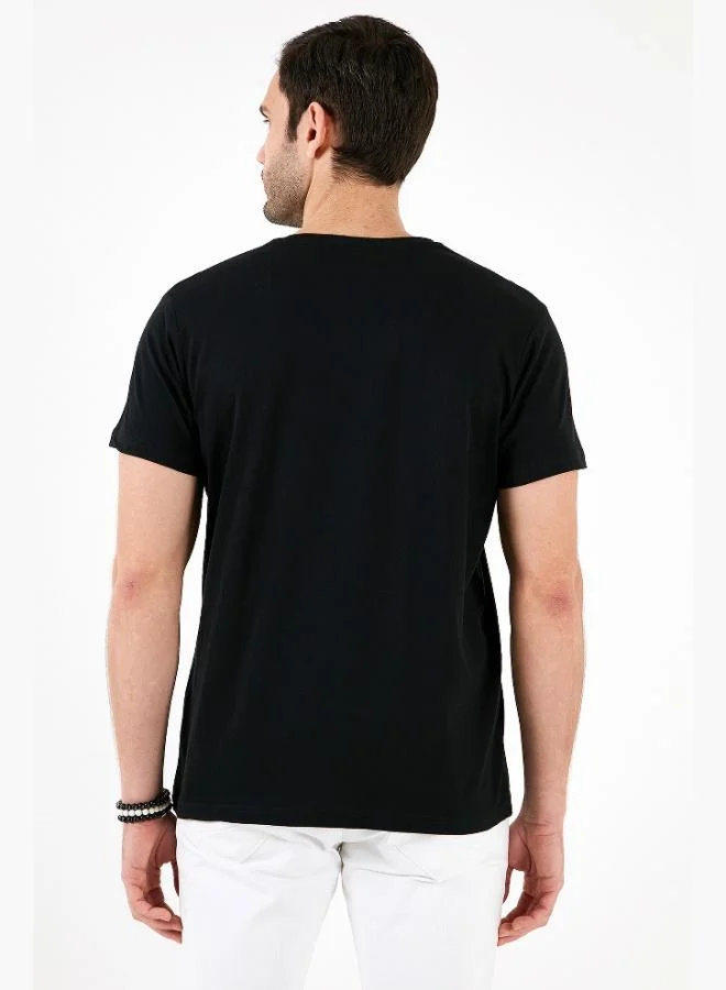 Buratti  Buratti Cotton Slim Fit Crew Neck T Shirt Men's T SHIRT 541FOLLOW for Men | Best Price UAE