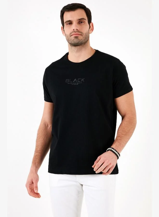 Buratti  Buratti Cotton Slim Fit Crew Neck T Shirt Men's T SHIRT 541FOLLOW for Men | Best Price UAE
