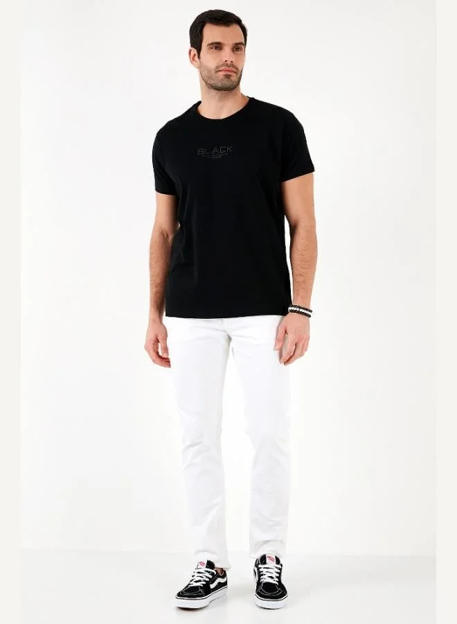 Buratti  Buratti Cotton Slim Fit Crew Neck T Shirt Men's T SHIRT 541FOLLOW for Men | Best Price UAE