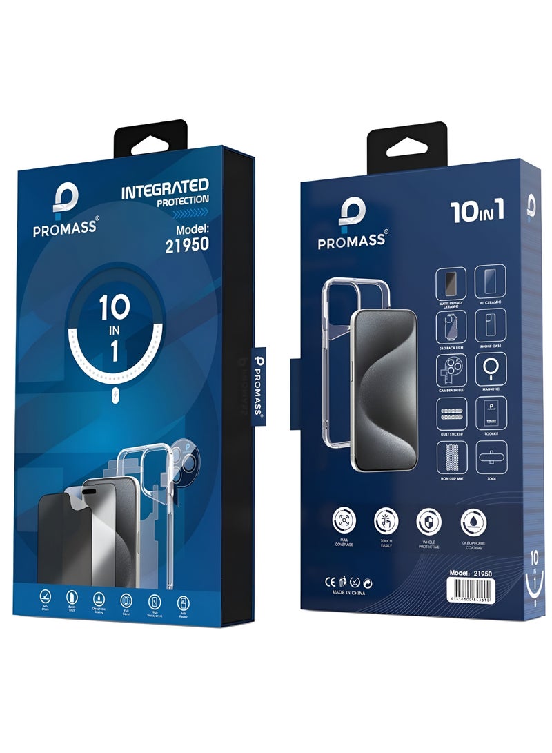 PROMASS Protection Package 10 in 1 From Promass brand - iPhone 16 - Image 1