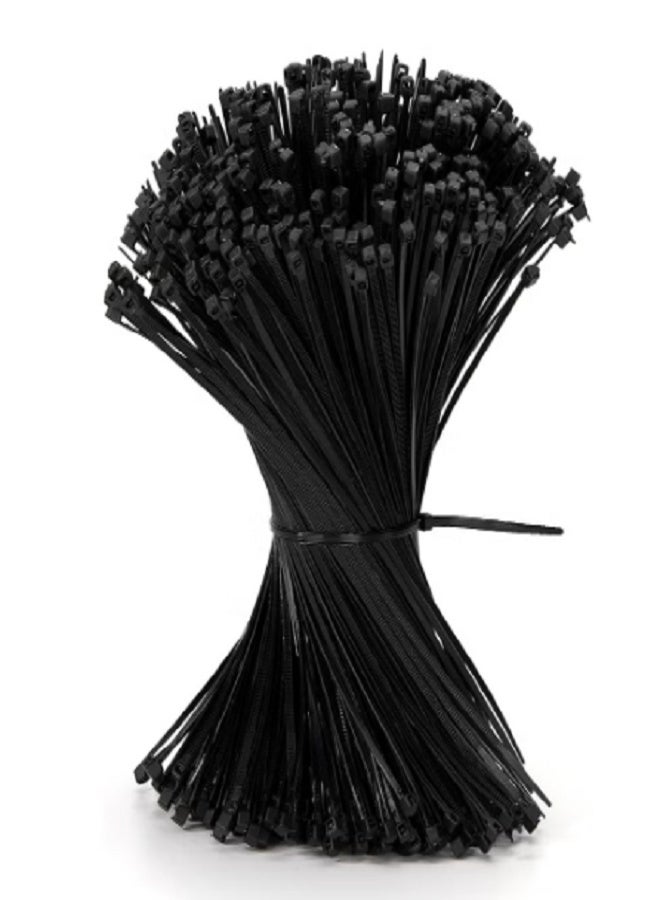100pcs Heavy-duty Self-locking Nylon Cable Ties - Multi-purpose Plastic Cable Ties for auto repair, office, and outdoor use, including storage racks, auto repair accessories, multi-functional design, nylon cable ties Multi - purpose plastic cable tie buckle tool for daily car repair - Image 2