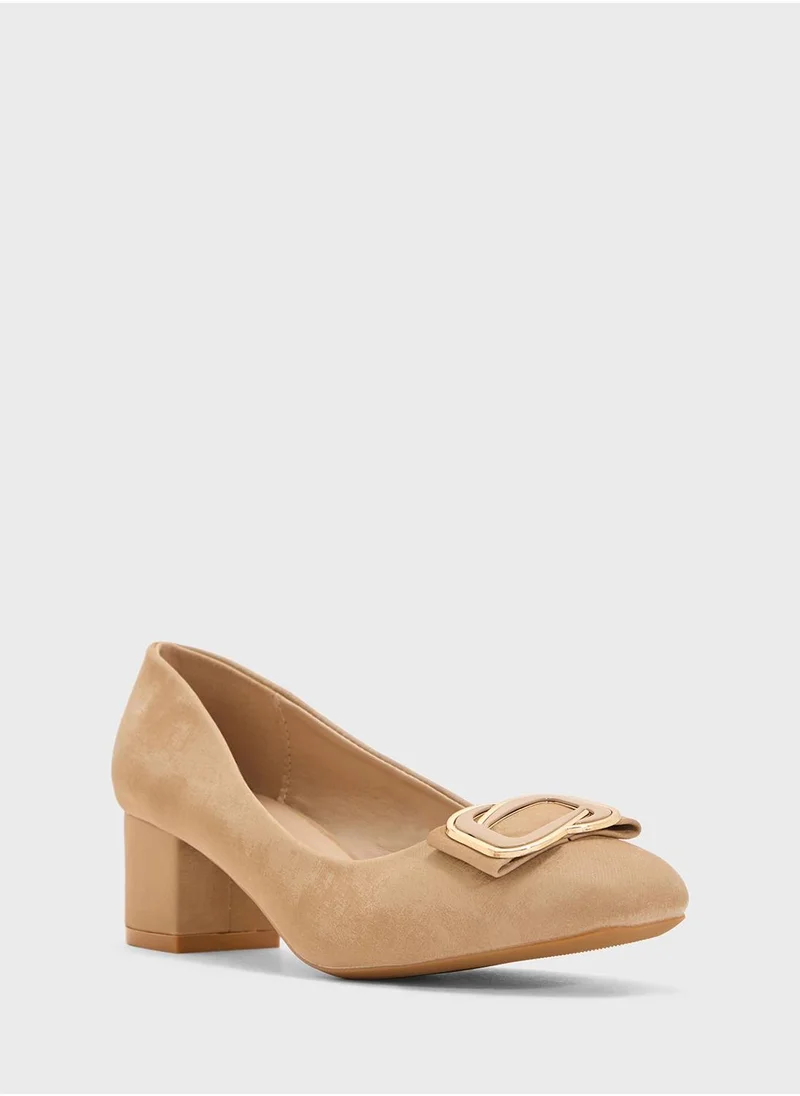 بيتك ستيبس Low Block Heeled Pump