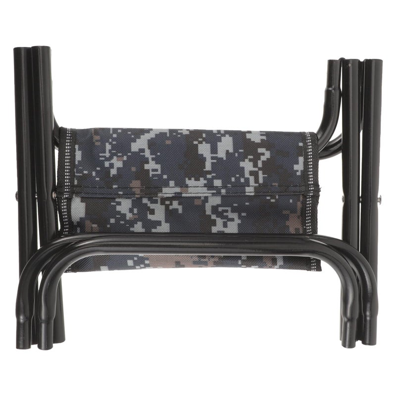 Blue Camouflage Portable Folding Stool Compact Lightweight Chair for Camping Hiking Fishing Outdoor Travel - Image 2