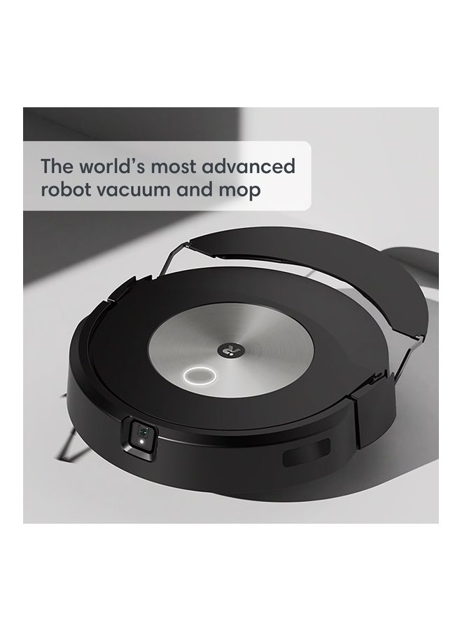 آي روبوت Roomba Combo j7+ مكنسة وممسحة روبوت ذاتية التفريغ - تعمل بالمكنسة الكهربائية والمماسح تلقائيًا دون الحاجة إلى تجنب السجاد، وتحدد العوائق وتتجنبها، ورسم الخرائط الذكية، وأليكسا، مثالية للحيوانات الأليفة - Image 3