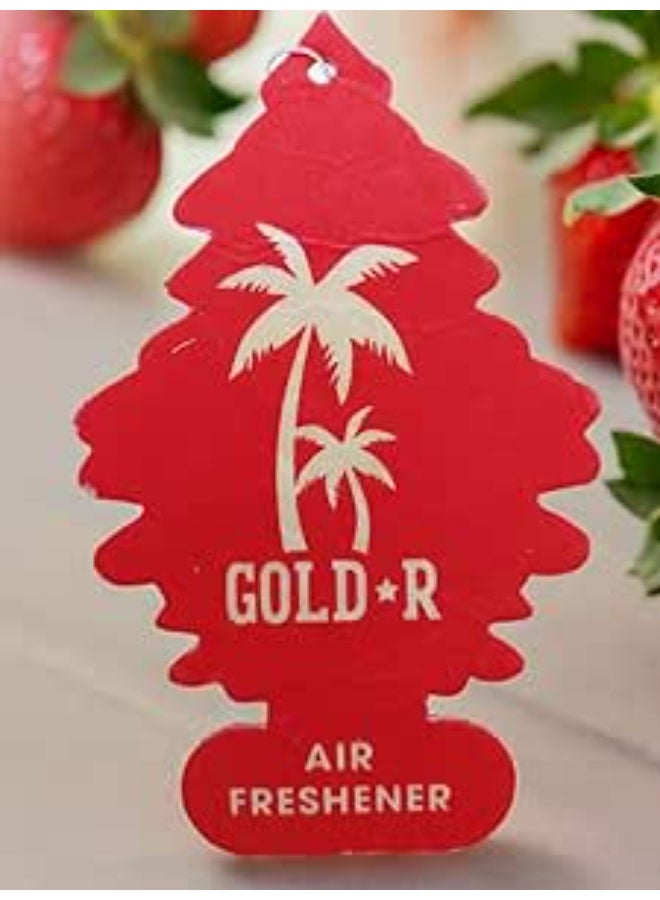 Gold Airfreshener for car - Strawberry - Image 2