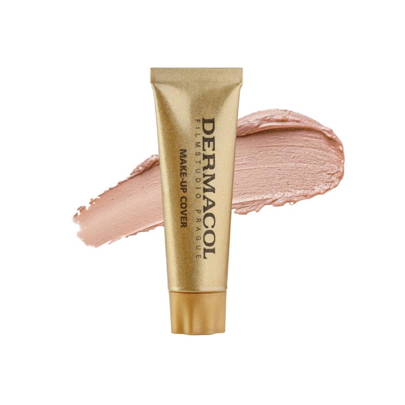 Dermacol Mini Full Coverage Foundation 13g Liquid Matte Makeup with SPF 30 Waterproof Foundation for Oily Skin Acne Under Eye Bags LongLasting Makeup Products Shade 210 - Image 2