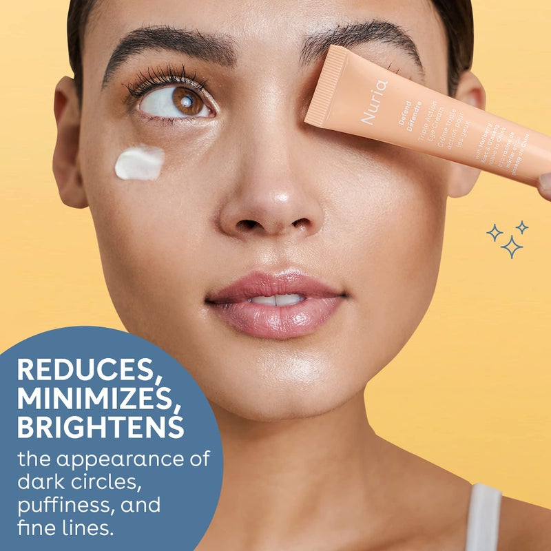 Nuria - Defend Triple Action Eye Cream for Dark Circles, Puffiness and Fine Lines, Nourishing Under Eye Cream with Ginseng and Mulberry Root, 15mL/0.5 fl oz - Image 3