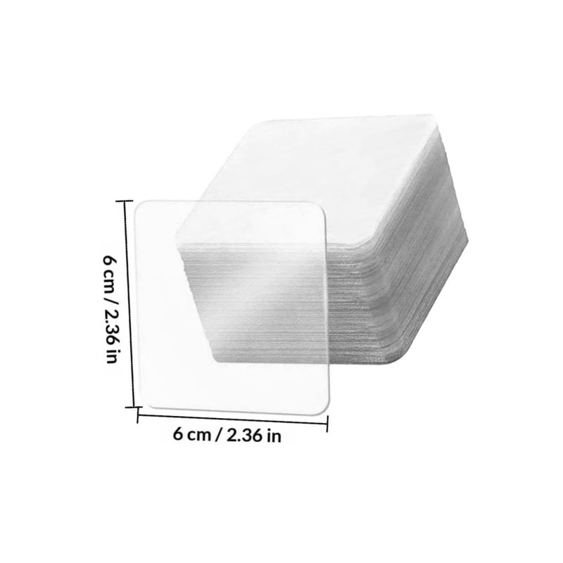 60 Pcs Double Sided Tape Adhesive Pads Traceless Mounting Tape Transparent Multifunctional Wall Stickers For Home Office Crafts - Image 3