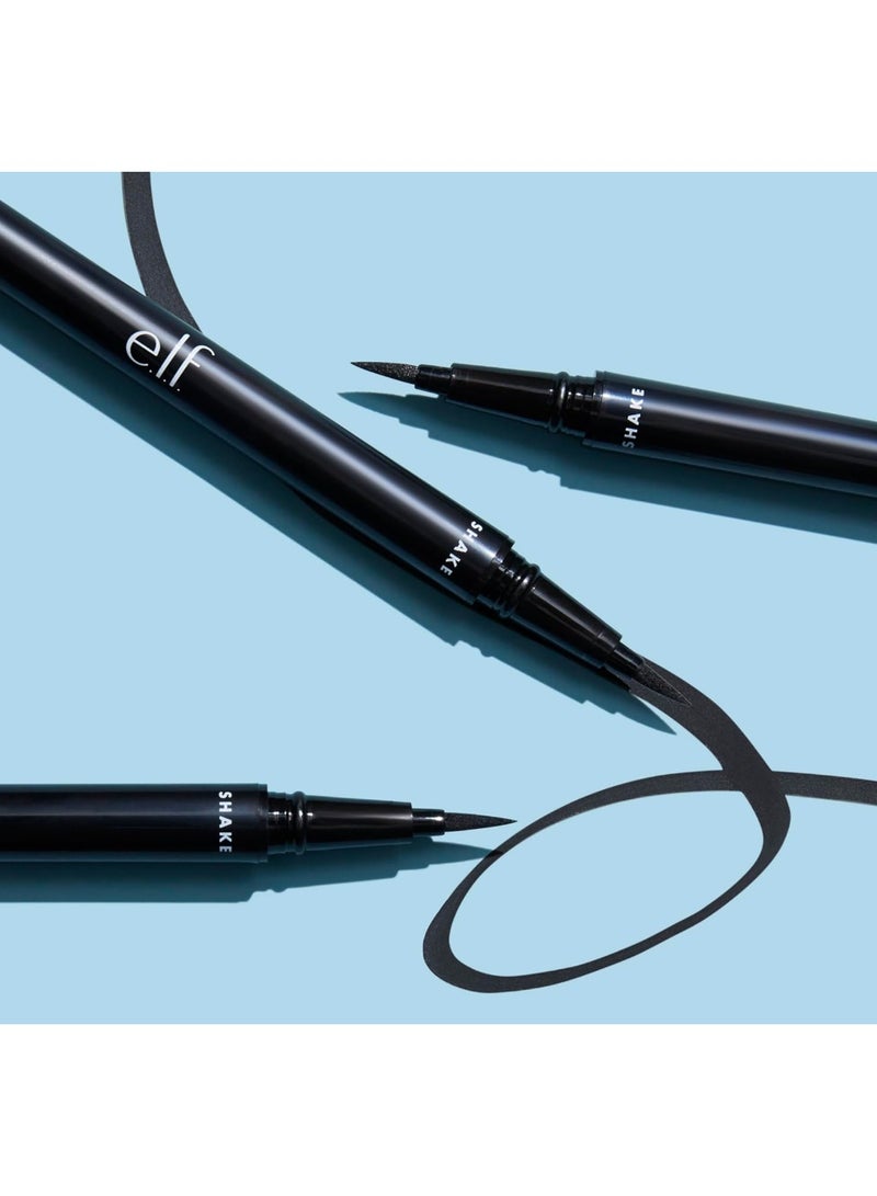 إلف قلم تحديد العين H2O مقاوم للماء يدوم طويلا ذو لون كثيف لإطلالة جريئة أسود غامق مطفي غير لامع 0.7 مل - Image 4