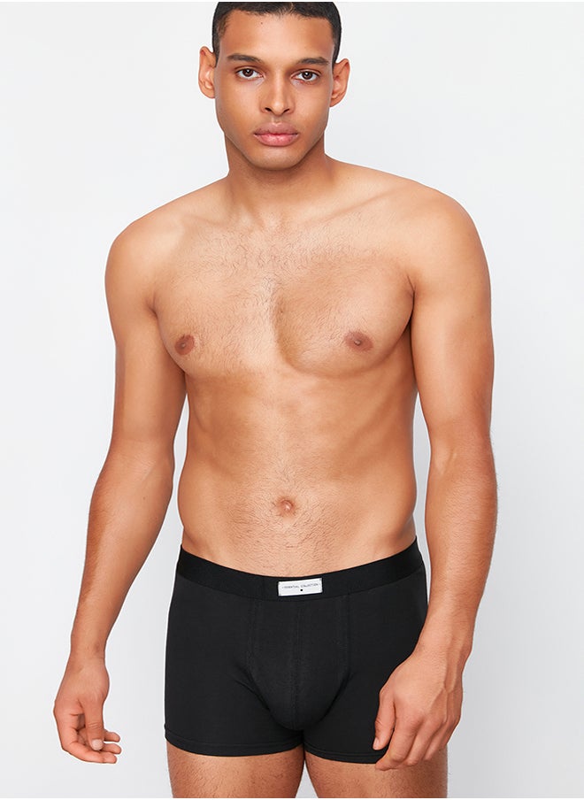 trendyol Multicolored 3 Pack Basic Elastic Labeled Cotton Boxers TMNSS24BX00002  - Image 1
