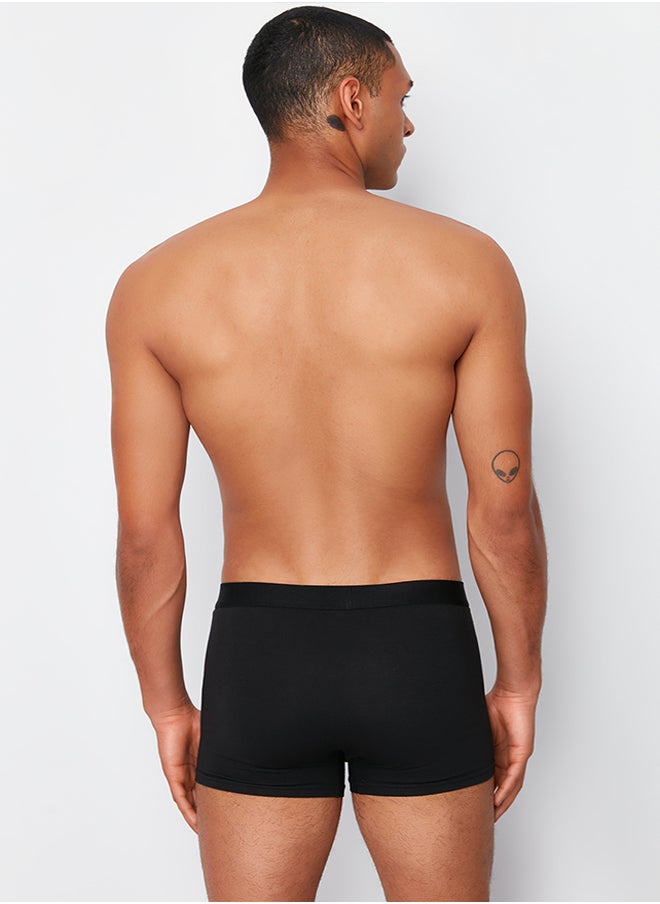 trendyol Multicolored 3 Pack Basic Elastic Labeled Cotton Boxers TMNSS24BX00002  - Image 2