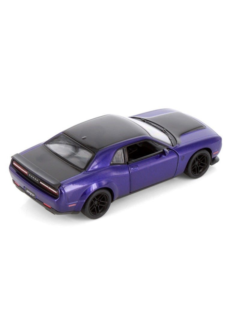 Kinsmart 2023 Dodge Challenger SRT Demon 170, Purple -1/40 Scale Diecast Model Toy Car  - Image 5