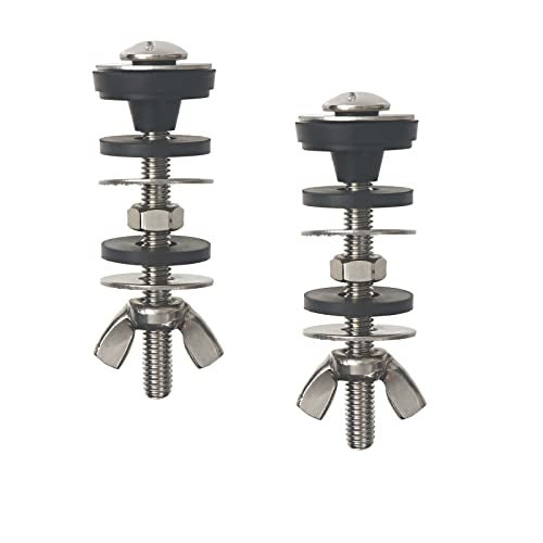 GZJoSum Universal Toilet Tank to Bowl Bolt Kit, Heavy Duty Toilet Tank Replacement Kit, Waterproof and Rustproof Stainless Steel Toilet Tank Bolts(2 PCS) - Image 1