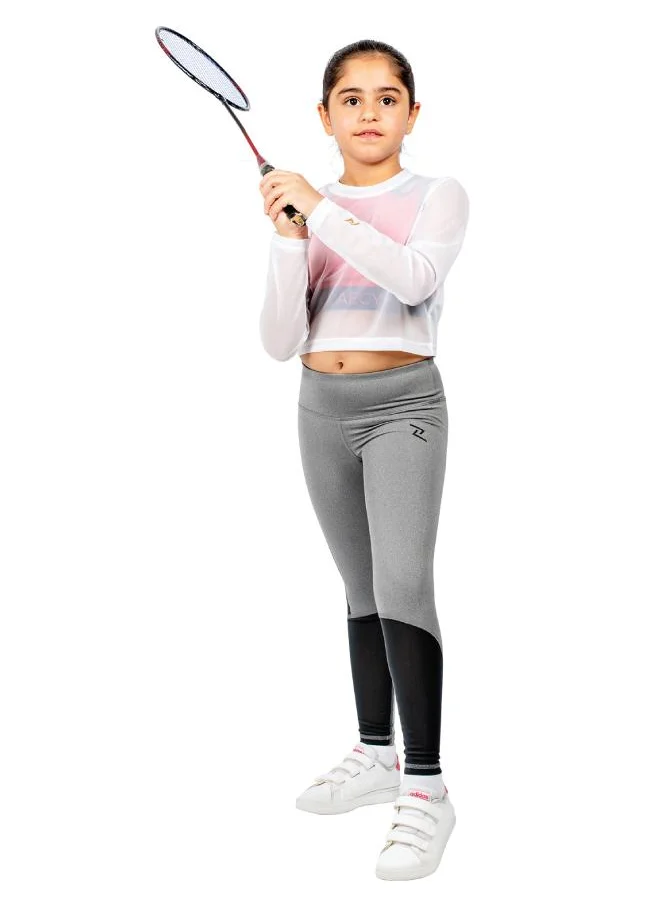 زيسي Girl's Mesh Crop Top